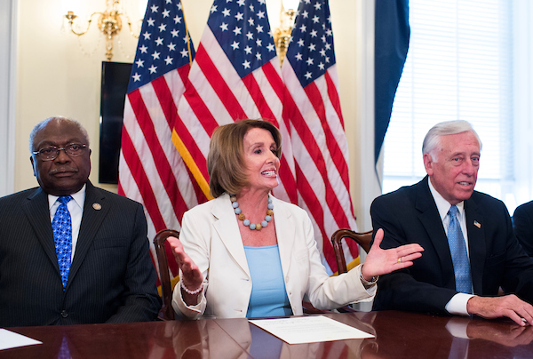 When House Democrats select their new leaders this week, the faces at the top of the ticket will likely be unchanged from the last 12 years: From left, Rep. James E. Clyburn of South Carolina, Nancy Pelosi of California and Steny H. Hoyer of Maryland. (Bill Clark/CQ Roll Call file photo)