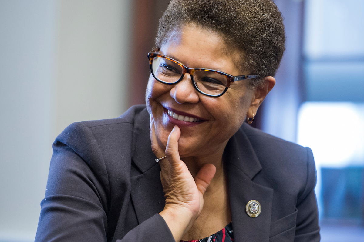 The Congressional Black Caucus elected Rep. Karen Bass, D-Calif., to lead the group in the 116th Congress. (Tom Williams/CQ Roll Call file photo)