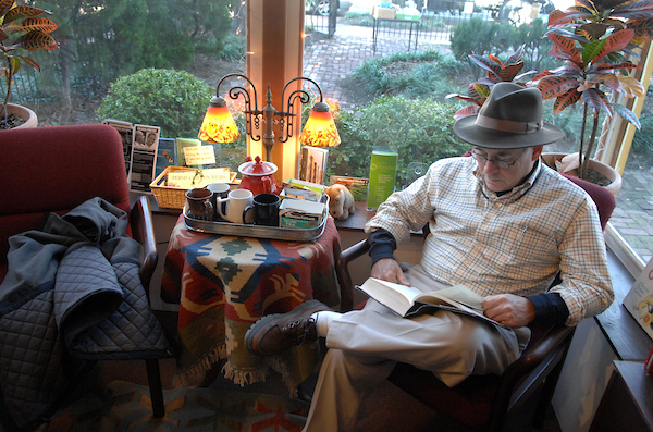 Bill Martin of New Jersey, reads at Riverby Books on East Capitol Street, SE.