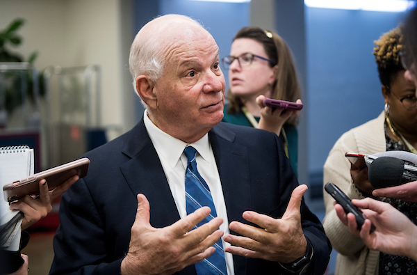 Sen. Benjamin J. Cardin is among the senators trying to cut a deal to end the shutdown. (Bill Clark/CQ Roll Call file photo)