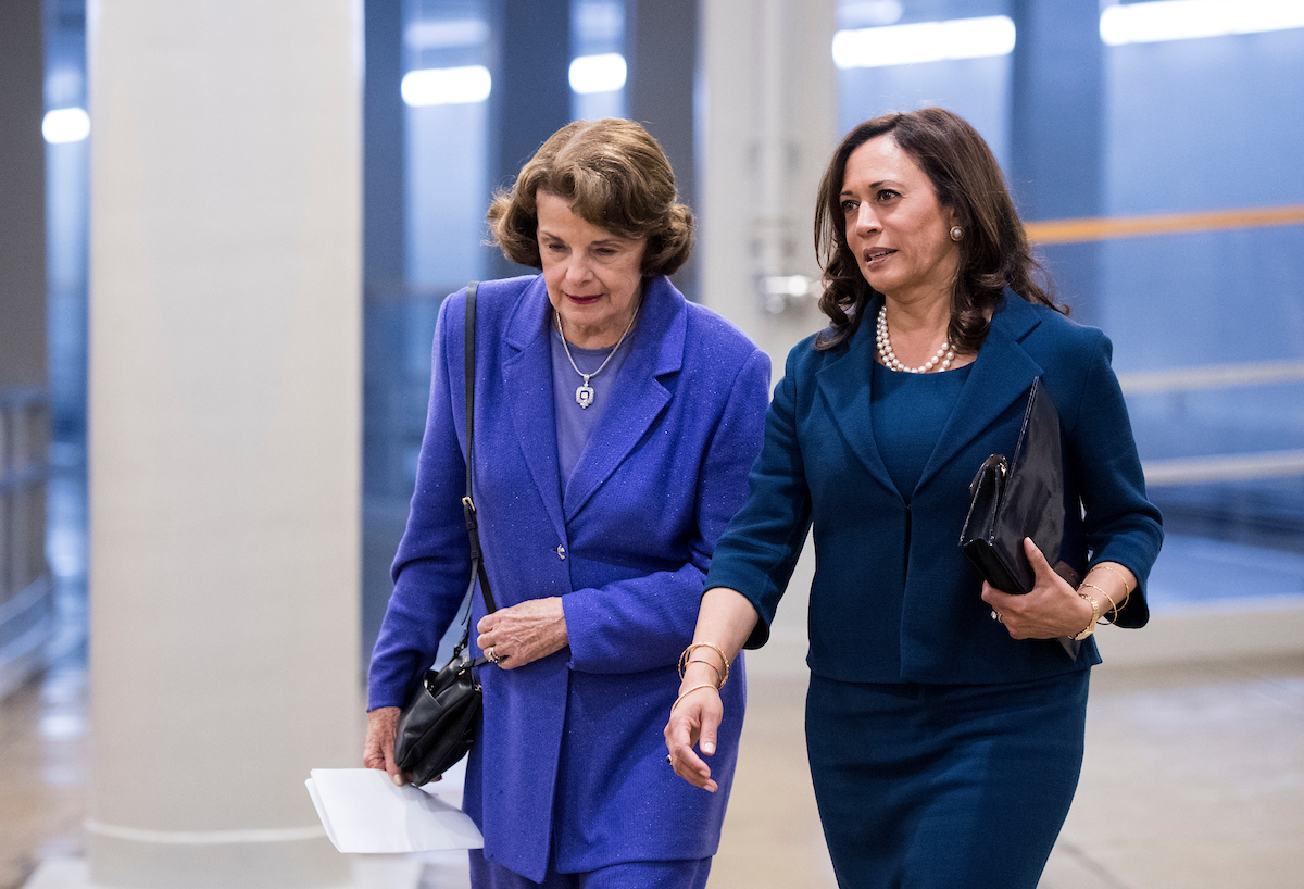 California Sens. Dianne Feinstein and Kamala Harris are not happy with President Donald Trump’s Ninth Circuit nominations. (Bill Clark/CQ Roll Call file photo)