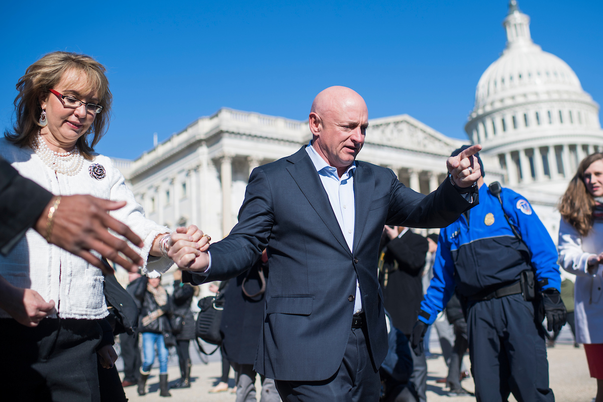 Mark Kelly, the husband of former Arizona Rep. Gabrielle Giffords, is being encouraged to run for Senate. (Tom Williams/CQ Roll Call file photo)