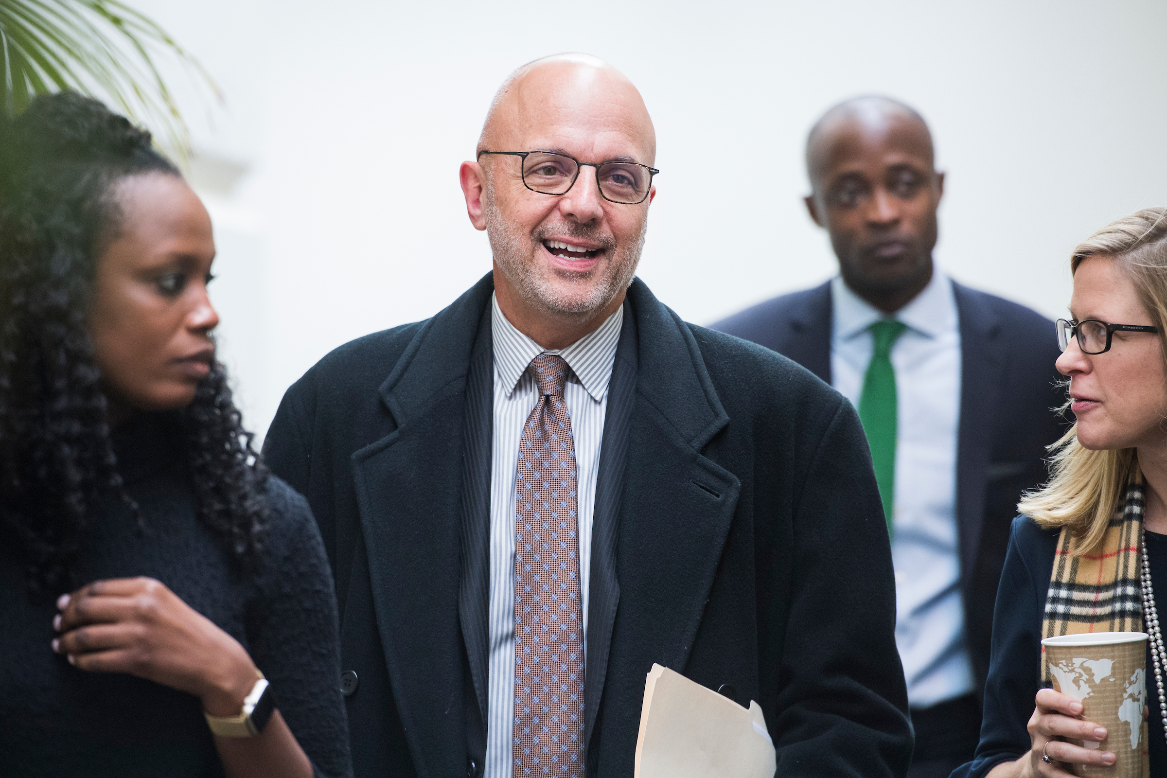 Rep. Ted Deutch, D-Fla., is seen after a meeting of the House Democratic Caucus in the Capitol on Wednesday, January 23, 2019. (Photo By Tom Williams/CQ Roll Call)