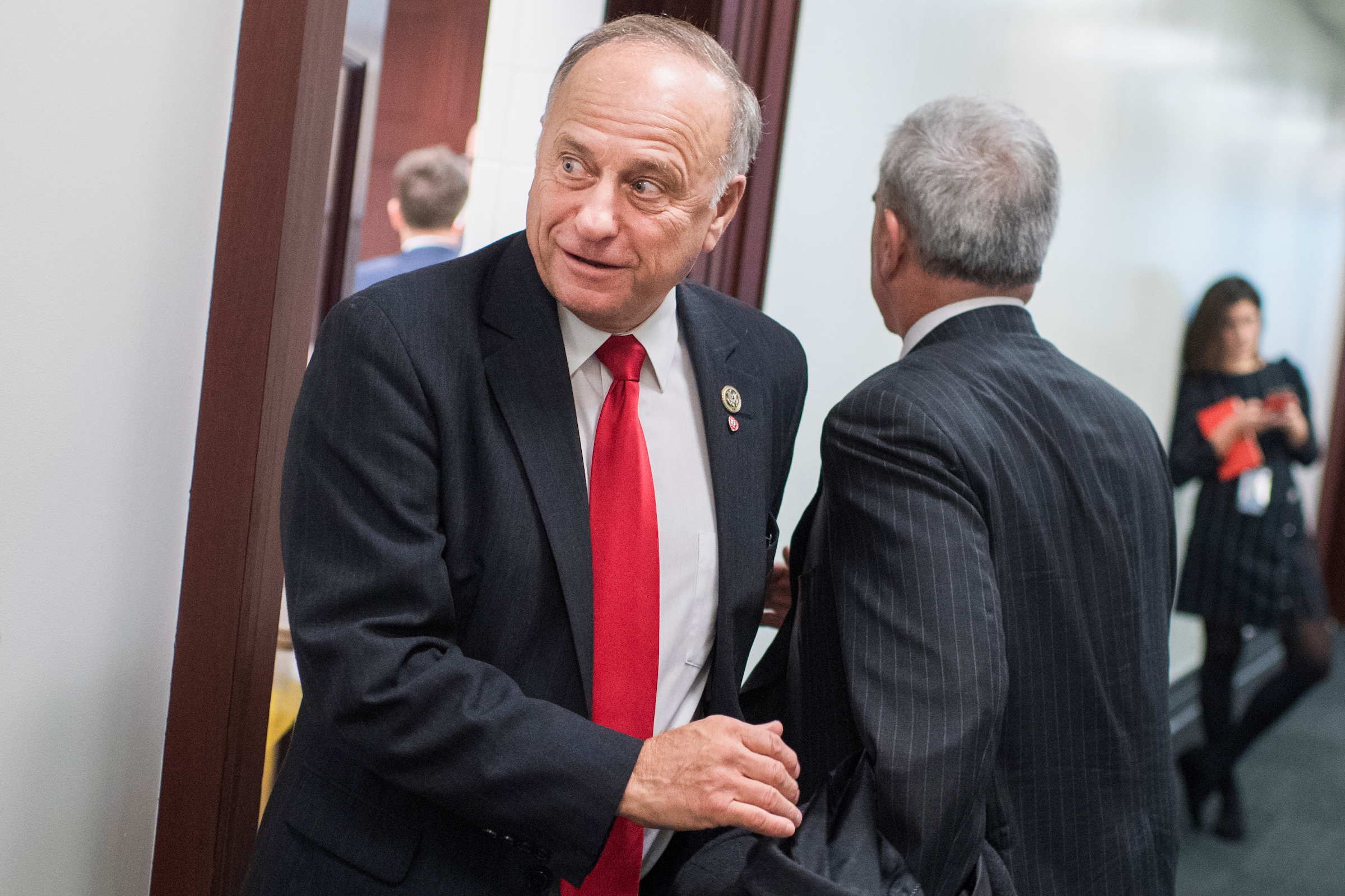 Iowa Republican Rep. Steve King said his conversation with the New York Times was about how offensive language has been “injected into the political dialogue. (Tom Williams/CQ Roll Call)