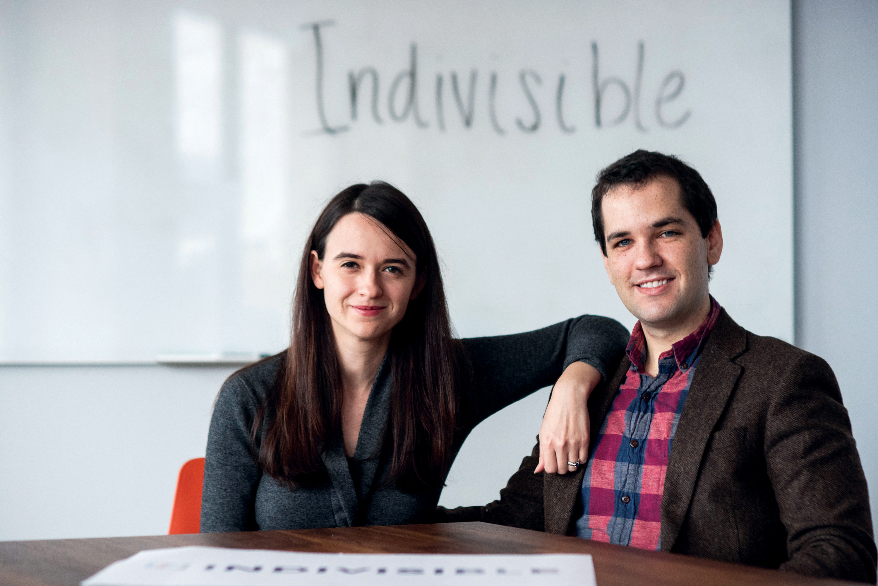 UNITED STATES - JANUARY 24: Leah Greenberg and Ezra Levin, founders of Indivisible, on Thursday, Jan. 24, 2019. (Photo By Bill Clark/CQ Roll Call)