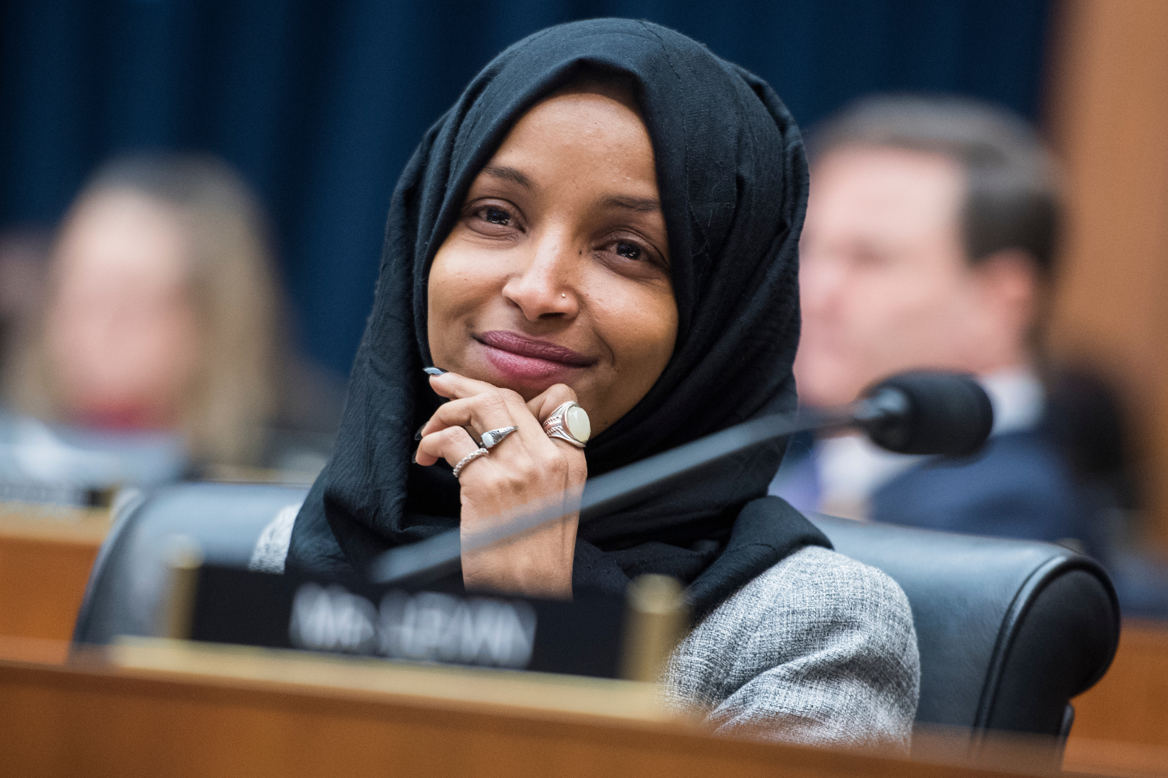 Rep. Ilhan Omar, D-Minn., tweeted about the influence of AIPAC, received swift rebuke. (Photo By Tom Williams/CQ Roll Call)