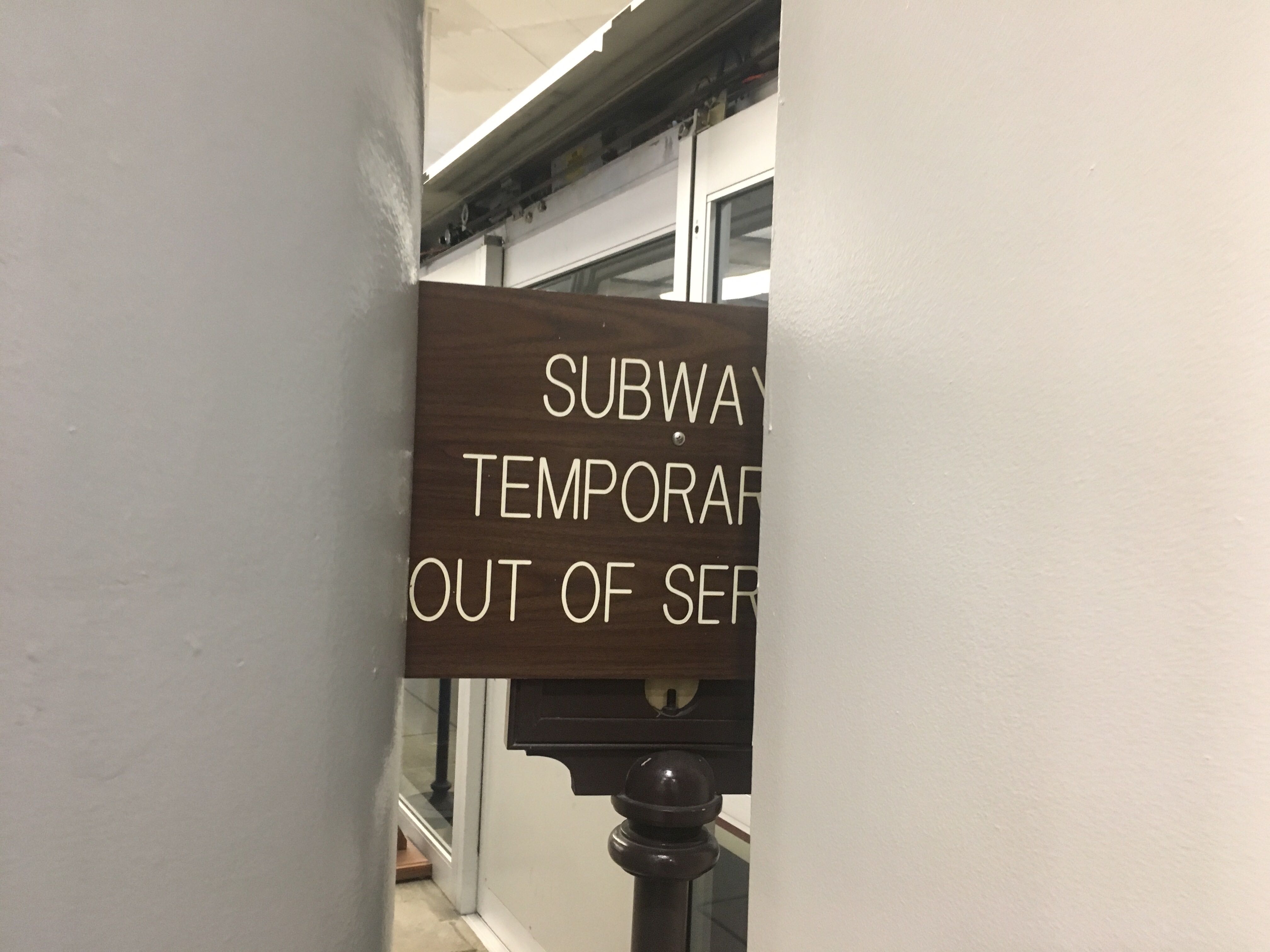 Parts of the Senate subway system were out of commission on Wednesday. (Katherine Tully-McManus/CQ Roll Call)