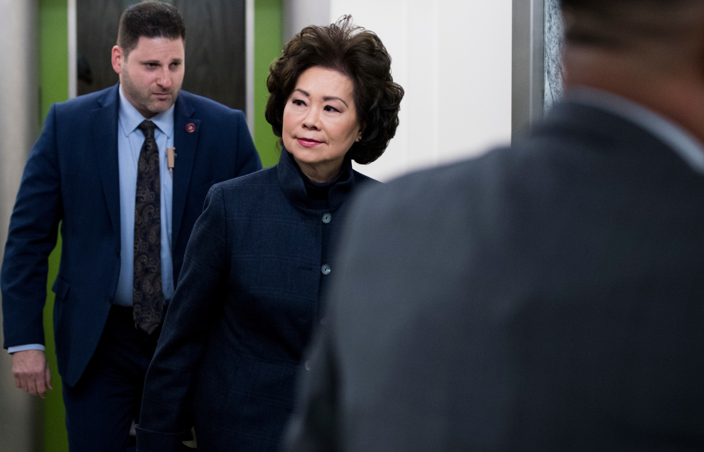 Transportation Secretary Elaine Chao indicated there could be support from the White House for higher gas taxes as she fielded questions at a Senate Transportation-HUD appropriations subcommittee meeting on Wednesday. (Bill Clark/CQ Roll Call)