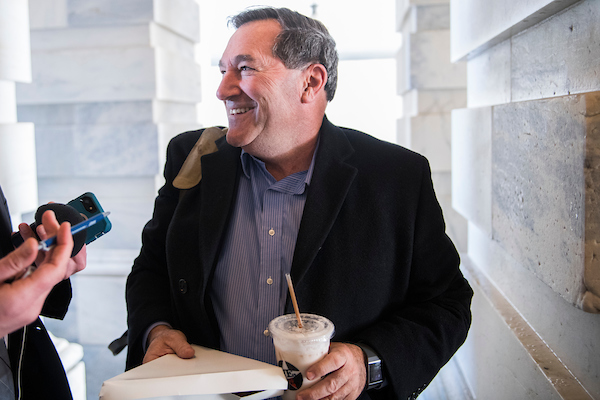 Former Sen. Joe Donnelly, D-Ind., is heading to Akin Gump. (Photo By Tom Williams/CQ Roll Call)