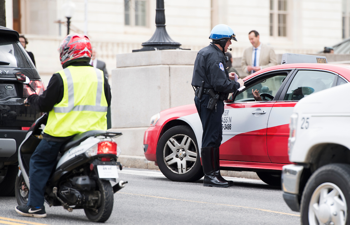 Arrests made by Capitol Police are dominated by protests and demonstrators, followed by traffic violations. (Bill Clark/CQ Roll Call)