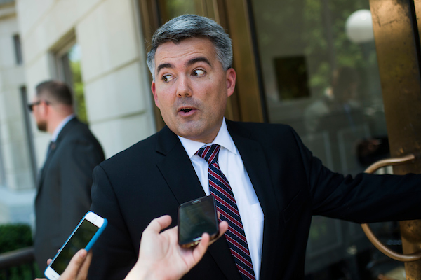 Cory Gardner of Colorado is the most vulnerable Senate Republican heading into the 2020 campaign. (Tom Williams/CQ Roll Call file photo)