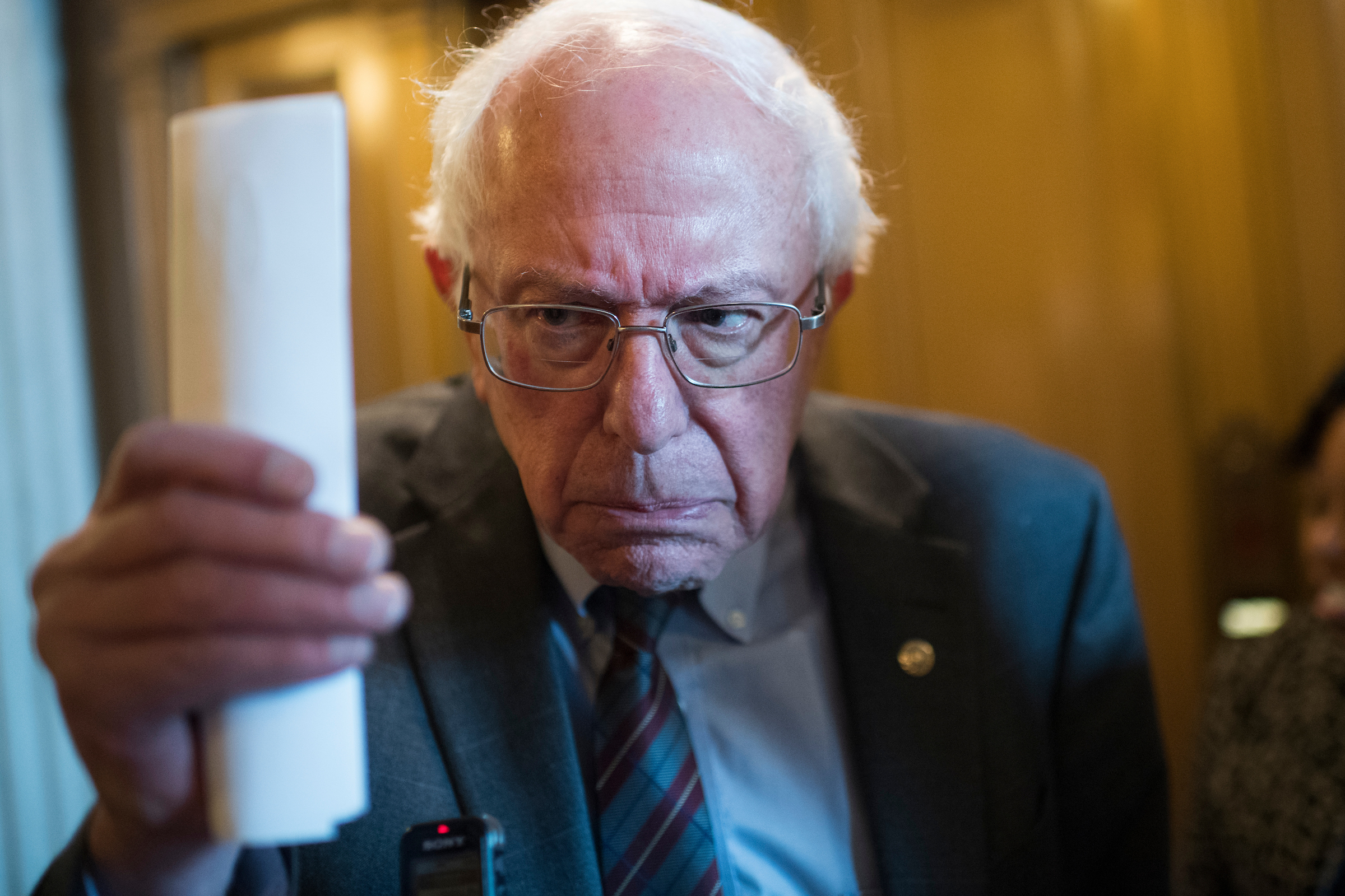 As Democratic hopefuls turn themselves into ideological pretzels, socialist standby Bernie Sanders is finally getting some company, Winston writes. (Tom Williams/CQ Roll Call file photo)