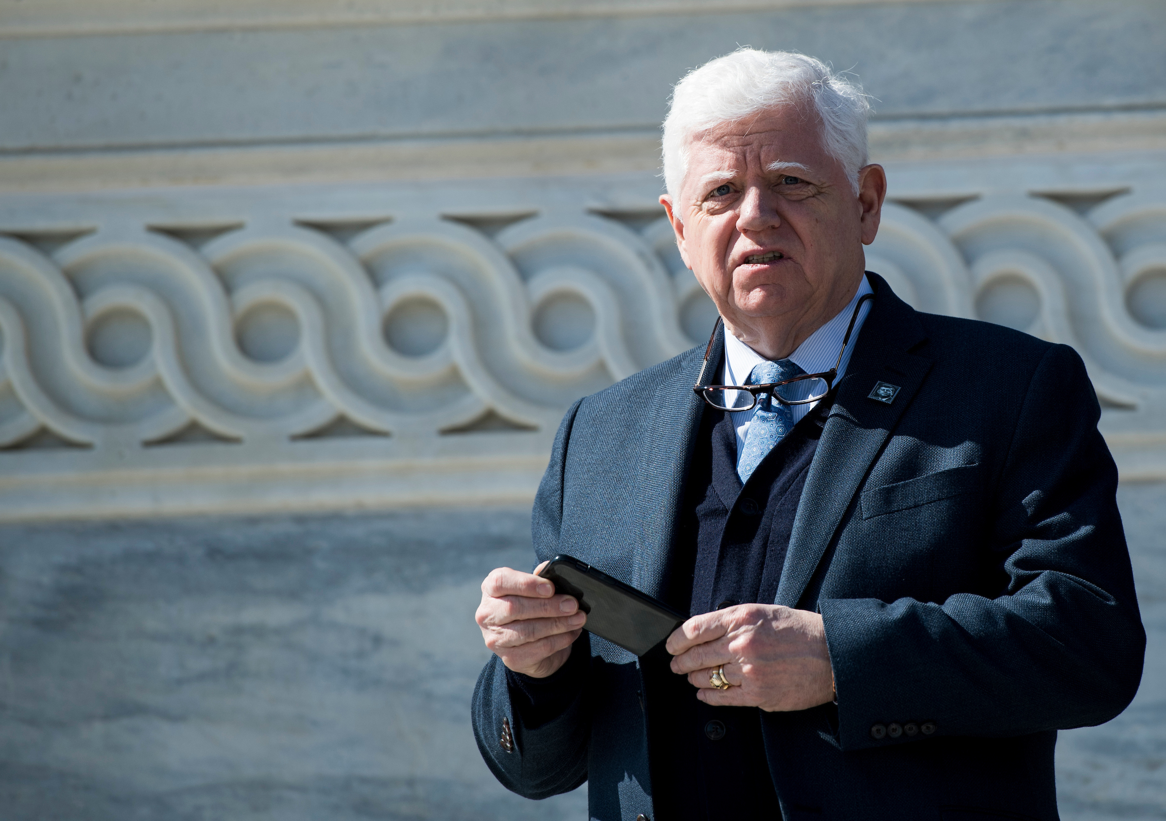 Rep. John Larson, D-Conn., leaves the Capitol after the final votes of the week on Thursday, Feb. 28, 2019. (Bill Clark/CQ Roll Call file photo)