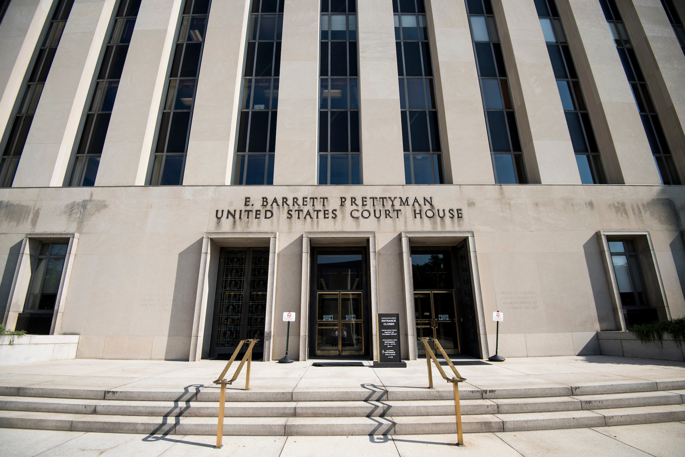 At federal judicial buildings like Washington’s E. Barrett Prettyman United States Courthouse, Trump-nominated judges have given the federal judiciary a conservative bent. (Bill Clark/CQ Roll Call file photo)