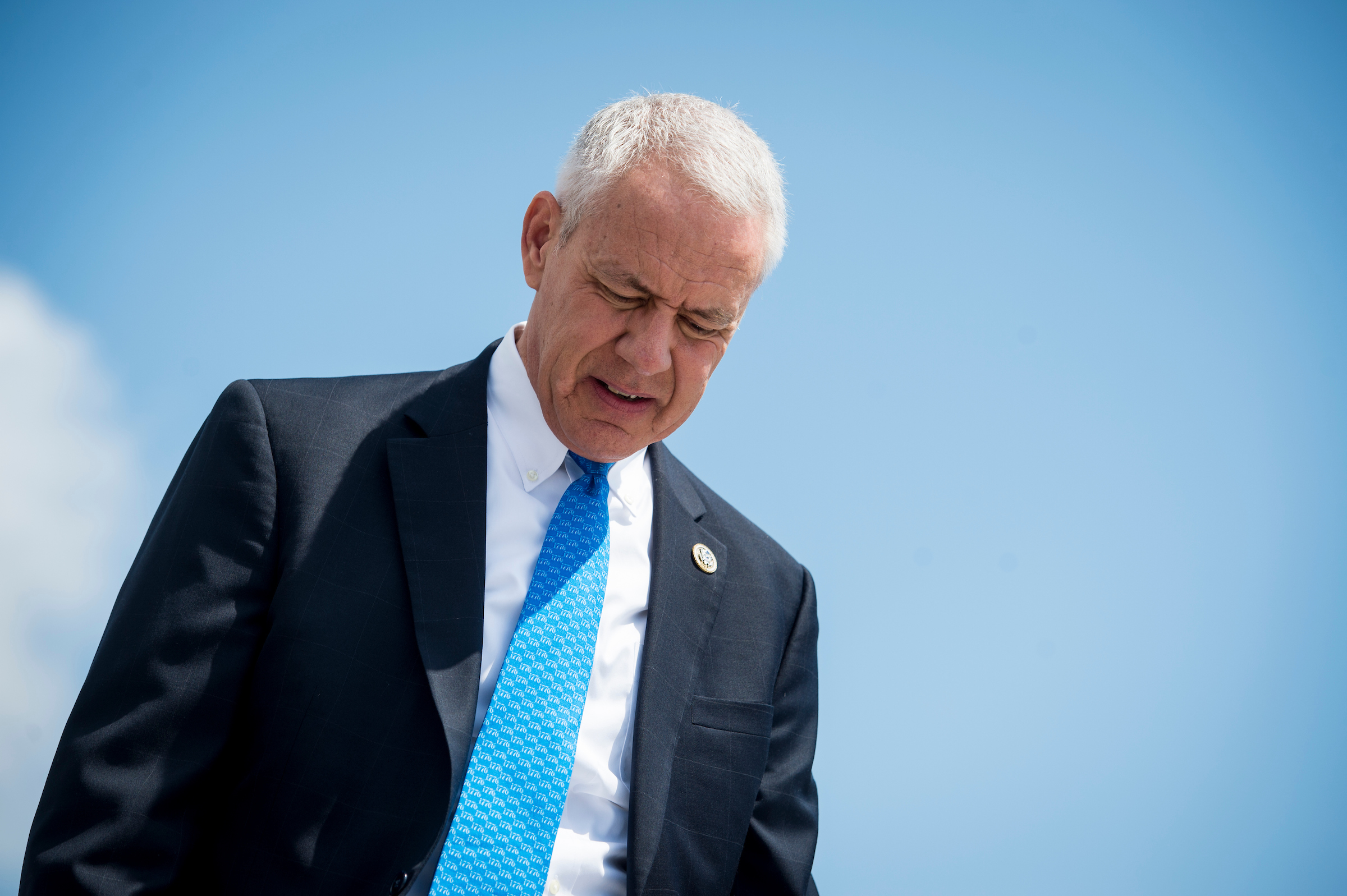 Rep. Ken Buck, R-Colo., left the Republicans’ congressional baseball team practice on Wednesday with chest pains, but appears to be recovering. (Sarah Silbiger/CQ Roll Call file photo)