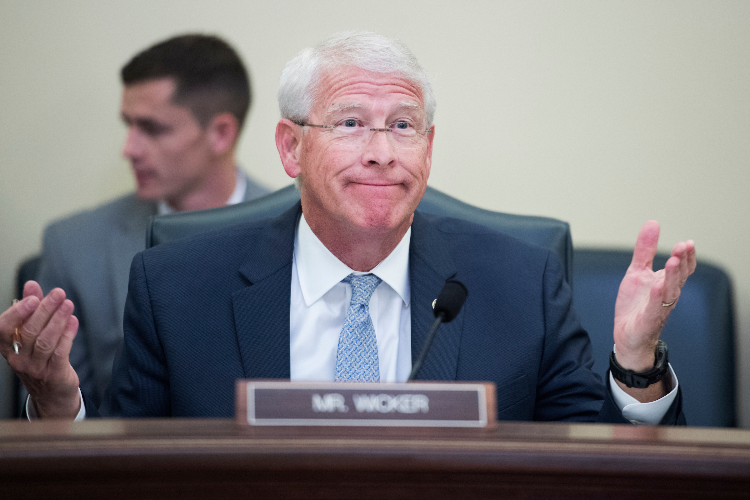 Senate Commerce Chairman Roger Wicker says “there has been no timetable” for a data privacy bill. (Tom Williams/CQ Roll Call file photo)