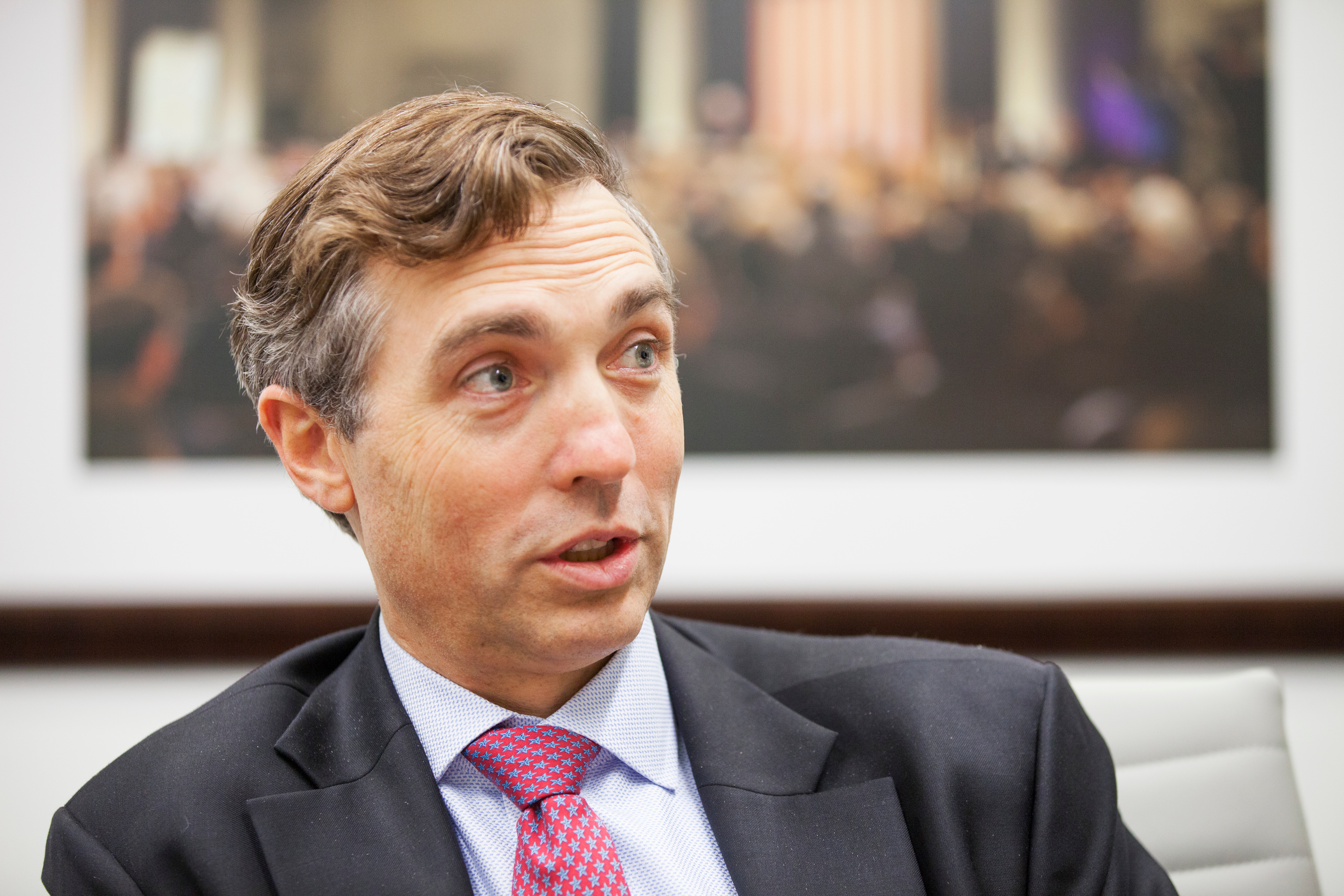 UNITED STATES - November 10: Van Taylor, candidate for Texas' 3rd Congressional district, is interviewed by CQ Roll Call at their D.C. office, November 10, 2017. (Photo by Thomas McKinless/CQ Roll Call).