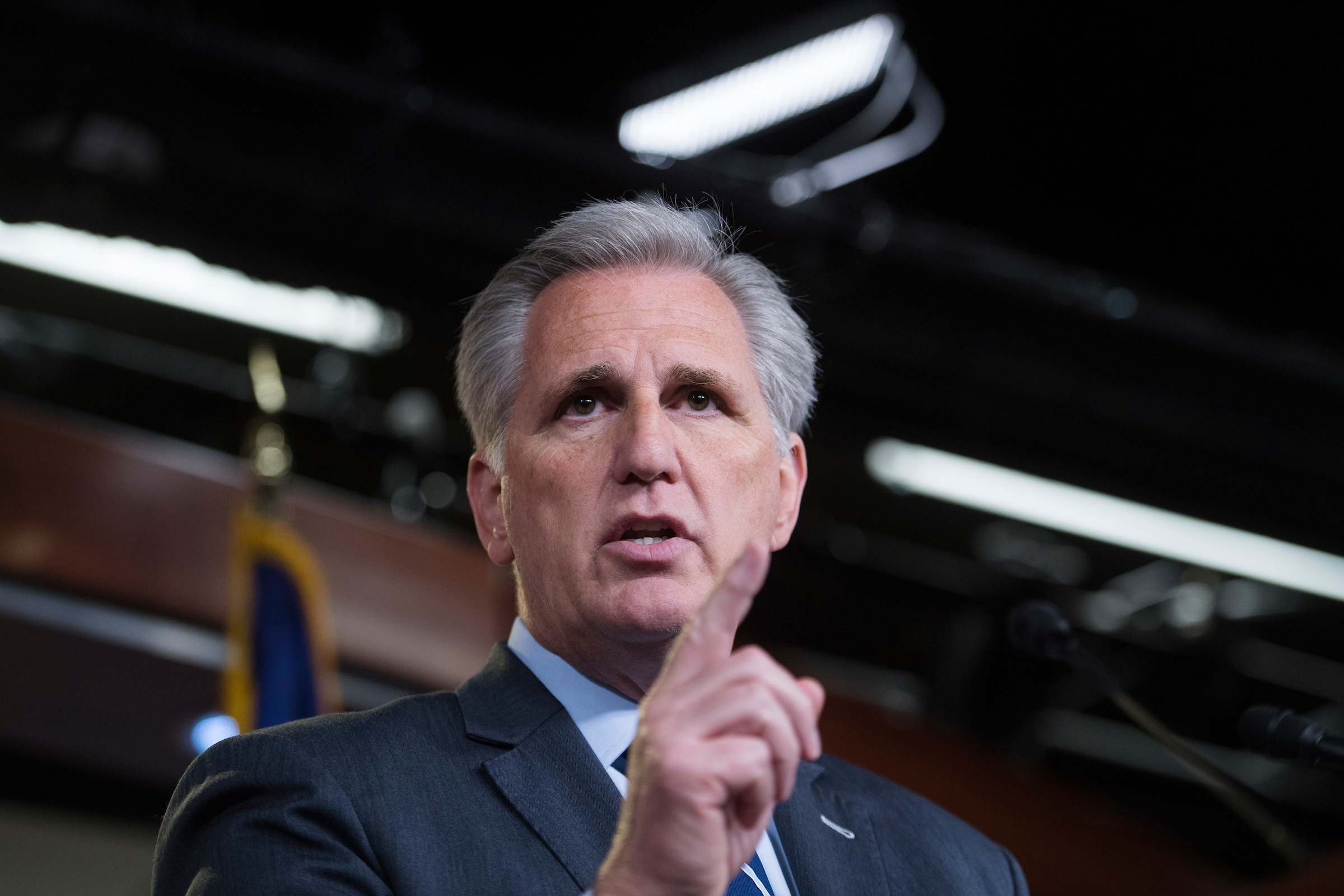 House Minority Leader Kevin McCarthy wants offsets for any increase to discretionary spending caps. (Tom Williams/CQ Roll Call)