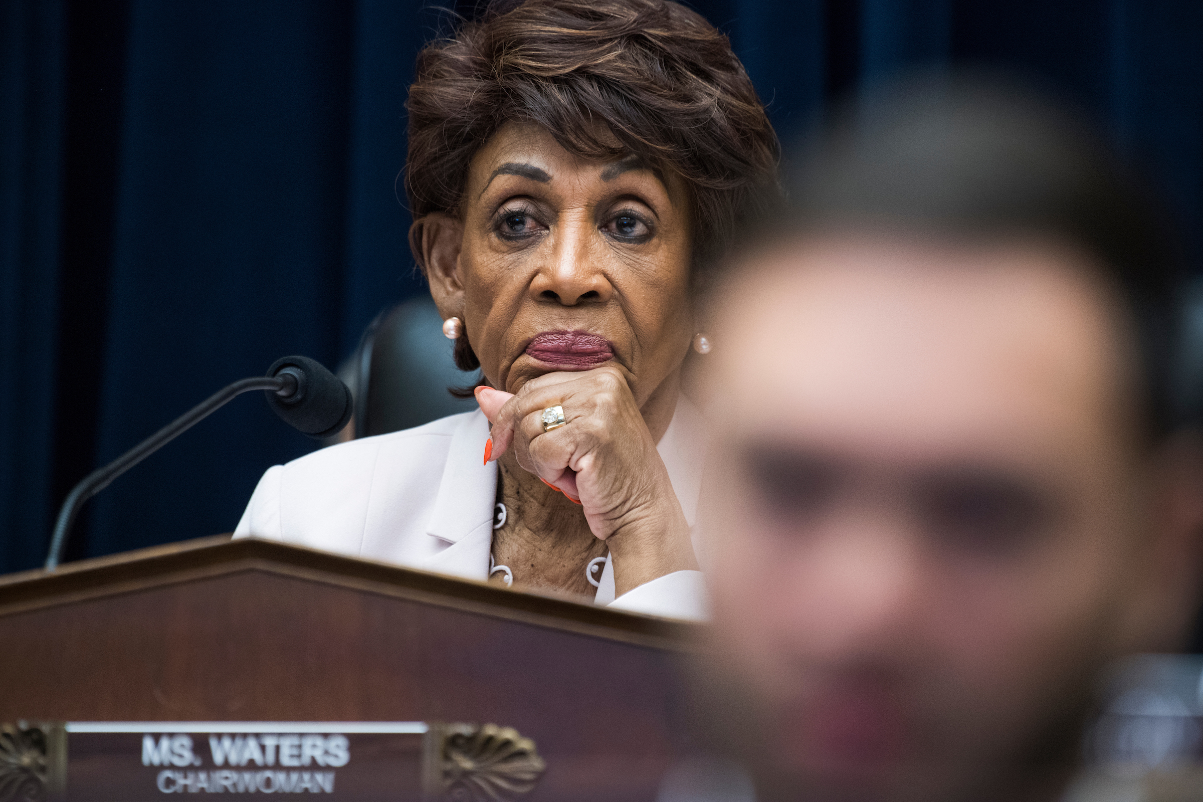 House Financial Services Chairwoman Maxine Waters has criticized Facebook’s new cryptocurrency offering, Libra, calling it an “unchecked expansion” into the lives of the company’s users. (Tom Williams/CQ Roll Call)