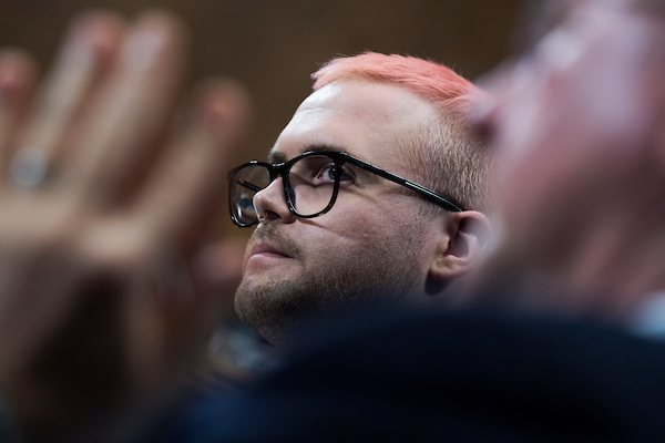 Christopher Wylie, a former employee of Cambridge Analytica, is one of the fascinating characters telling the story of the Cambrige Analytica scandal in the documentary “The Great Hack.” (Tom Williams/CQ Roll Call file photo)