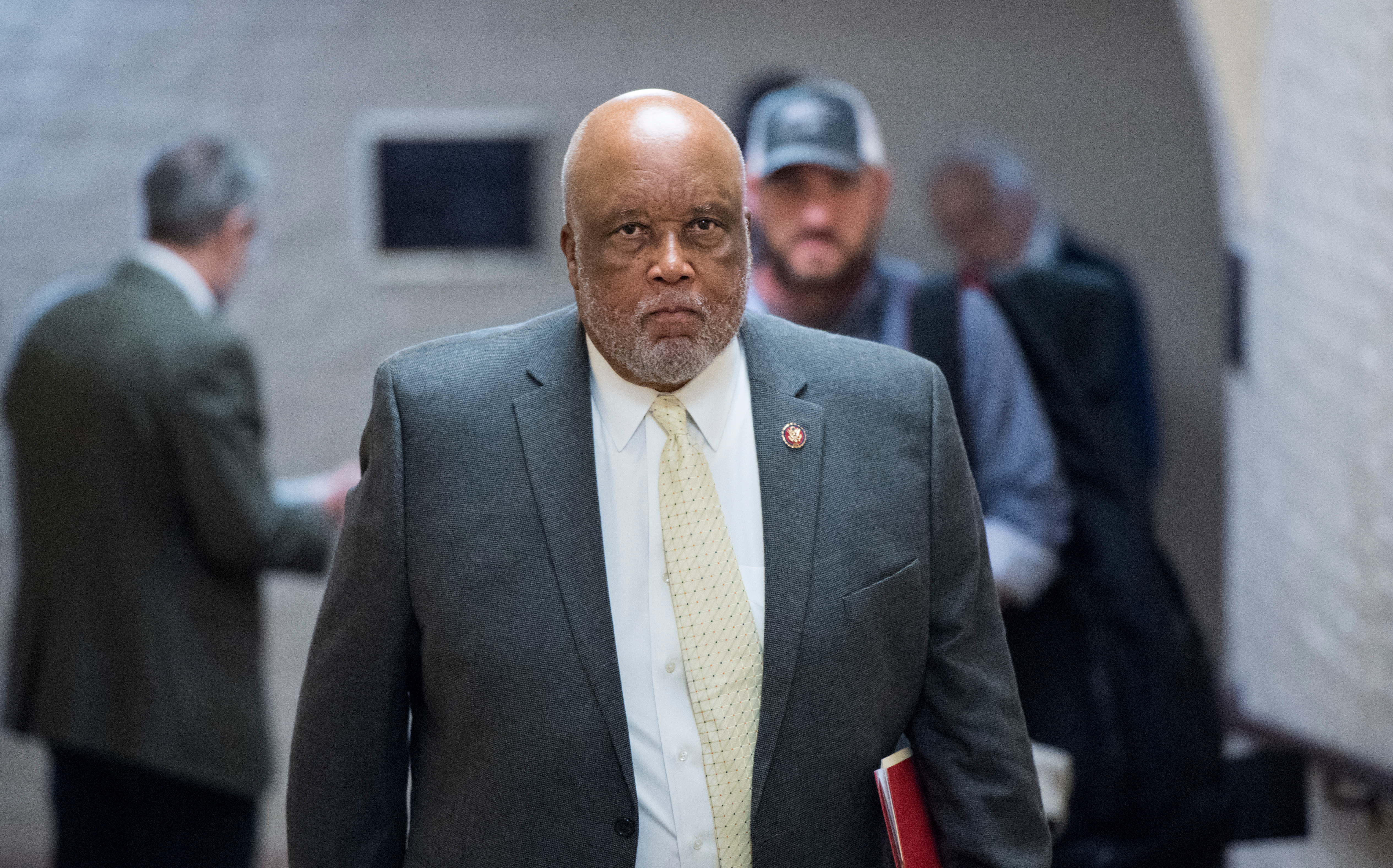 UNITED STATES - JANUARY 4: Rep. Bennie Thompson, D-Miss., leaves the House Democrats' caucus meeting in the Capitol on Friday, Jan. 4, 2019. (Photo By Bill Clark/CQ Roll Call)