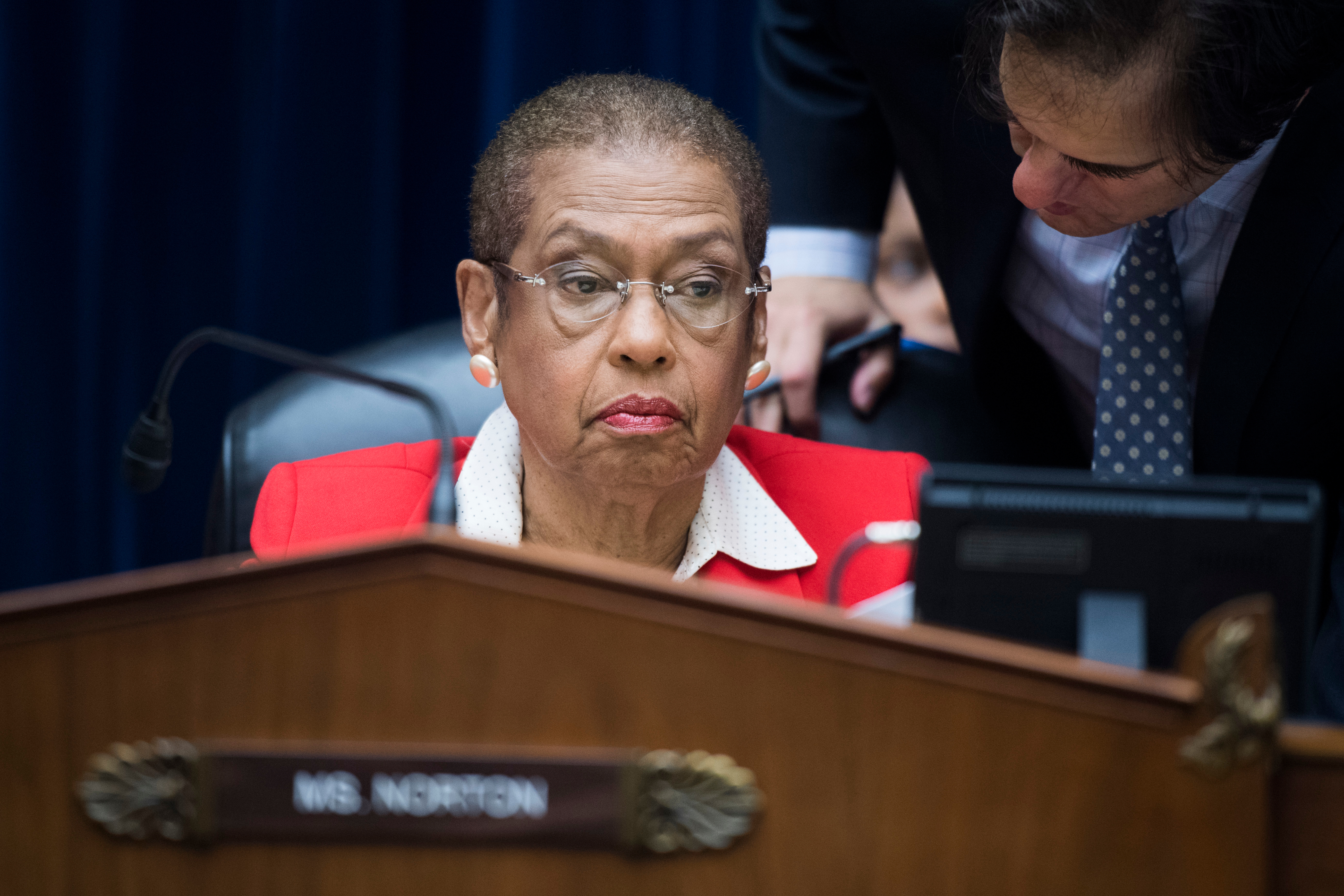 UNITED STATES - SEPTEMBER 19: Del. Eleanor Holmes Norton, D-D.C., chairs the House Oversight and Reform Committee hearing titled “H.R. 51: Making D.C. the 51st State,” in Rayburn Building on Thursday, September 19, 2019. (Photo By Tom Williams/CQ Roll Call)