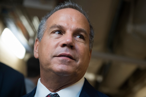 House Judiciary member David Ciccilline says Thursday’s resolution aims to identify what the Democrats are doing and will give “some additional authority to the chairman and to counsel.” (Tom Williams/CQ Roll Call)