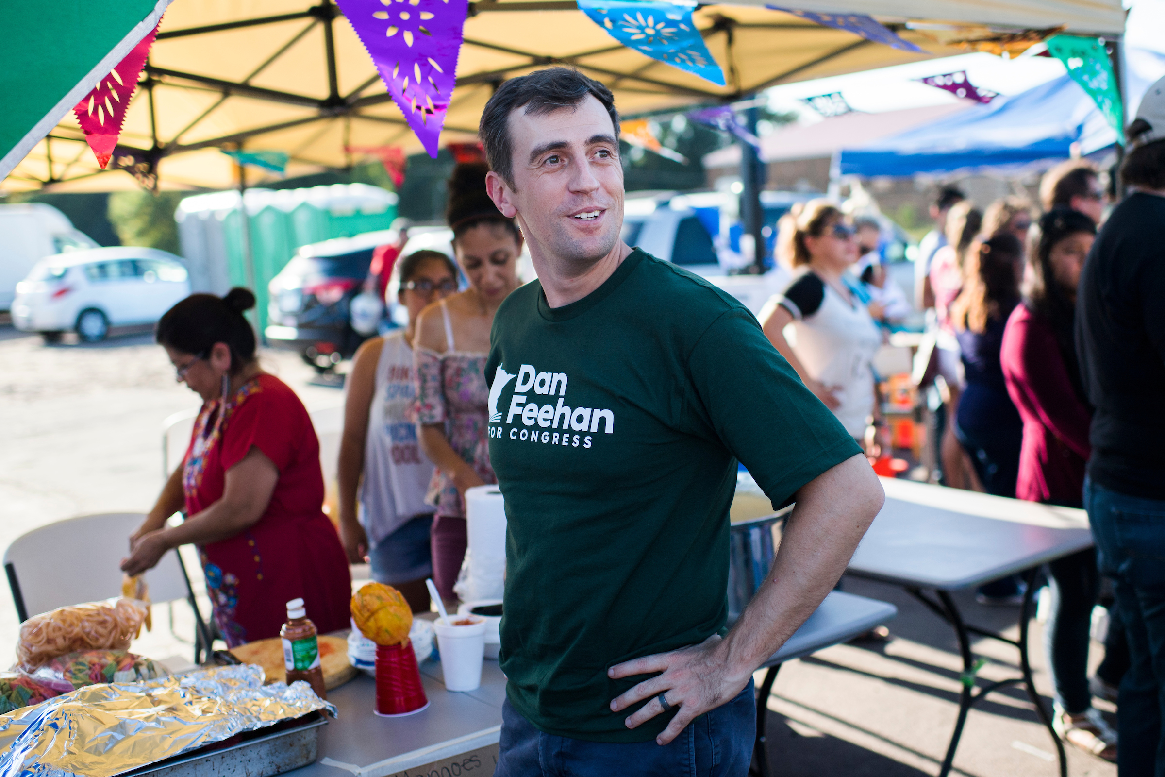 Democrat Dan Feehan, who lost narrowly in 2018, is running again in 2020.  (Tom Williams/CQ Roll Call)