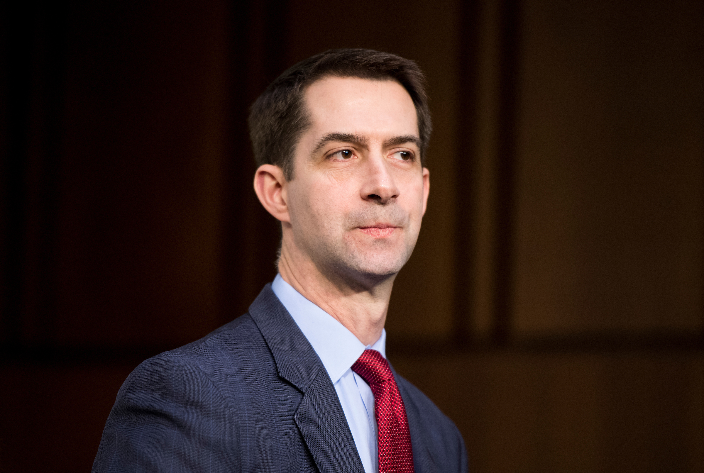 Sen. Tom Cotton, R-Ark., was one of two Republican Arkansas lawmakers threatened by a man who was arrested earlier this week. (Bill Clark/CQ Roll Call file photo)