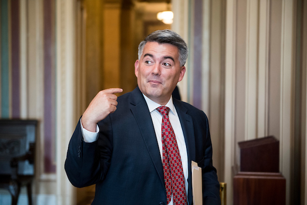 Colorado Sen. Cory Gardner has a difficult balance to strike between loyalty to President Donald Trump and his GOP followers and building a coalition of voters as he seeks reelection in 2020. (Bill Clark/CQ Roll Call file photo)