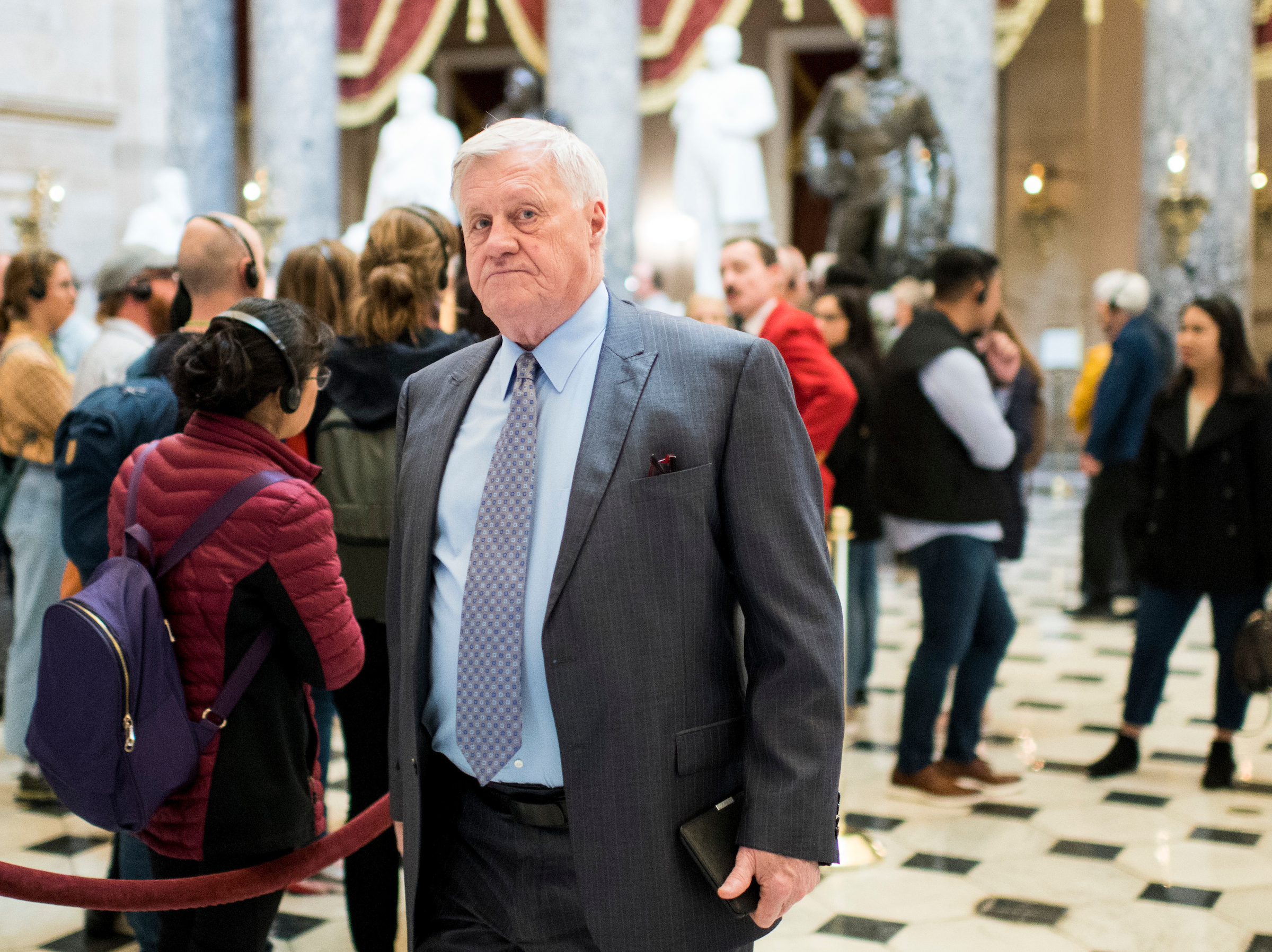 Minnesota Rep. Collin C. Peterson was one of just two Democrats who voted against Democrats’ impeachment resolution in the House on Thursday. (Bill Clark/CQ Roll Call file photo)