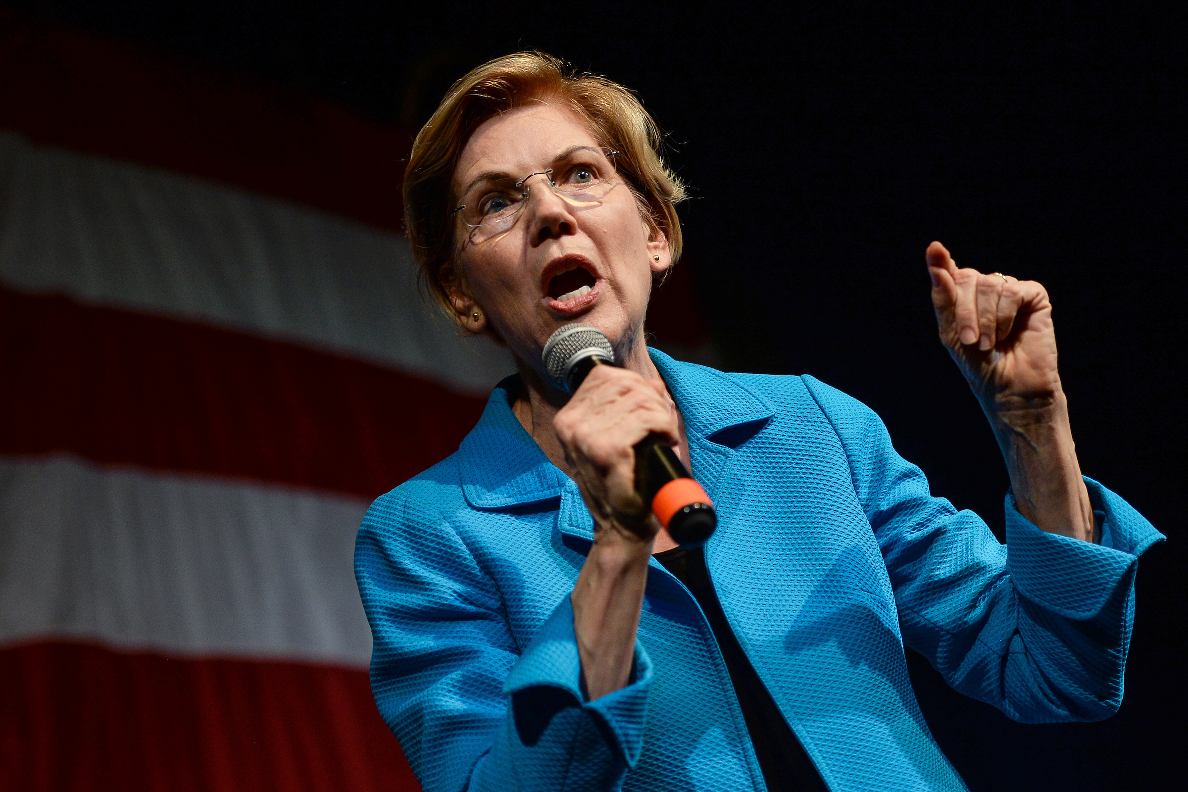 Democratic presidential candidate Sen. Elizabeth Warren, D-Mass., speaks in Iowa on August 9, 2019. On Friday she unveiled her ‘Medicare for All’ plan, after facing criticism that she hadn’t explained how to pay for the health care plan. (Caroline Brehman/CQ Roll Call)