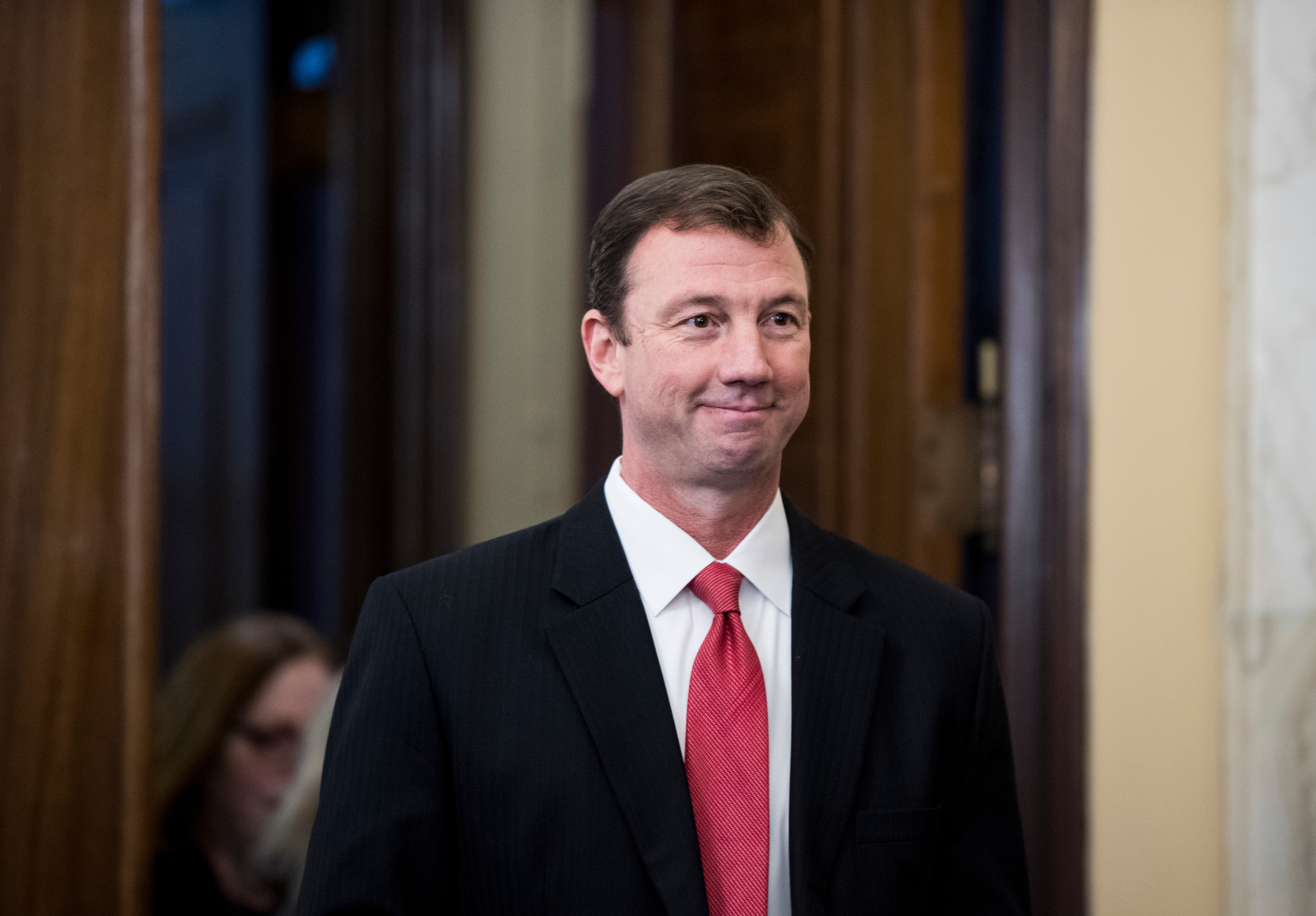 UNITED STATES - DECEMBER 12: J. Brett Blanton, nominee to the Architect of the Capitol, arrives for his confirmation hearing in the Senate Rules and Administration Committee on Thursday, Dec. 12, 2019. (Photo By Bill Clark/CQ Roll Call)