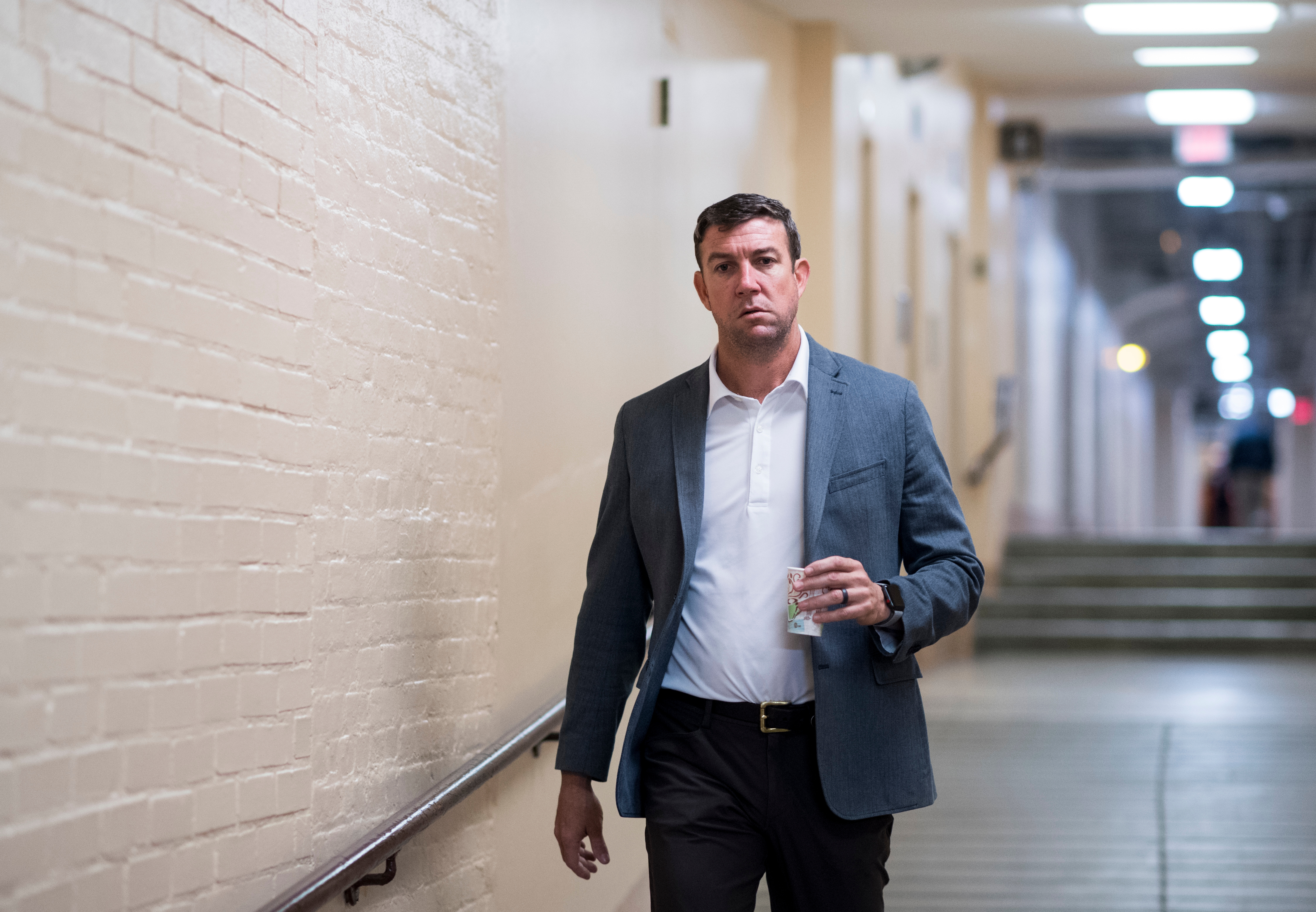 UNITED STATES - JANUARY 22: Rep. Duncan Hunter, R-Calif., arrives for the House Republican Conference meeting in the Capitol on Monday, Jan. 22, 2018. (Photo By Bill Clark/CQ Roll Call)